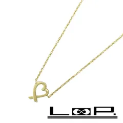 ティファニー ■美品■ ラビングハート ネックレス アクセサリー イエローゴールド YG 750 2.4g 【541667】10