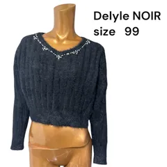 No.138 (♡)Delyle NOIR   ビジューVネックシャギーニットのサムネイル