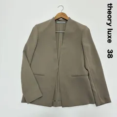 theory luxe セオリーリュクス☆LIVE GILL ノーカラージャケット ウォッシャブル 38
