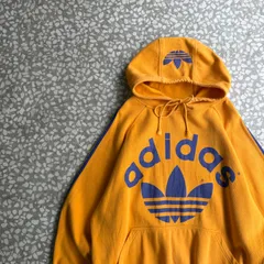 adidas / 80’s- logo hoodie size M オールドアディダス　トレフォイルロゴ　からし　パーカー　ストリート　マスタード　ビンテージ vintage 松村　常田 Y2K　アーカイブ