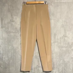 ZARA(ザラ) ハイウエストパンツ キャメル ベージュ M テーパードパンツ 美脚パンツ 体型カバー オフィスカジュアル きれいめ 完売品 定番 人気 スラックス レディース 7901/432