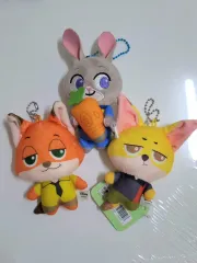 ズートピア グッズ ぬいぐるみ キーホルダー ジュディ ニック フィニック 3種 セット まとめ
