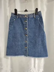 SJYP デニム スカート 前ボタン (1610)