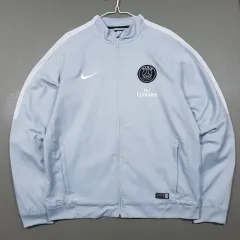 L (100) NIKE パリ・サンジェルマン ウーブン トラックジャージ ジップアップ ジャケット ライトブルー