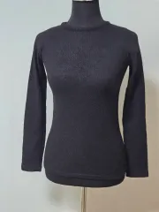 起毛ラウンドTシャツ ブラック