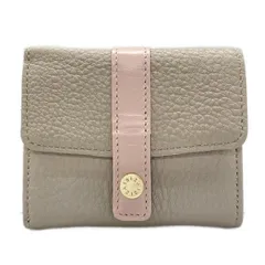 IBIZA(イビザ) 3つ折り財布美品  - ベージュ×ライトピンク レザー