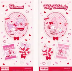 【マイメロディ＆クロミ (Pinky Lollipopsデザイン) 】 サンリオキャラクターズ きゃらくたぶるステッカーズ Vol.6