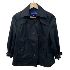 Burberry Blue Label(バーバリーブルーレーベル) トレンチコート サイズ38 M レディース - FC531-462-09 黒 長袖/ショート丈/春/秋