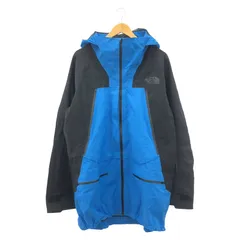 【中古】THE NORTH FACE ナイロンマウンテンパーカ サイズXL ブルー/ブラック NF0A7QX3 ※内側スナップボタン欠損[92]