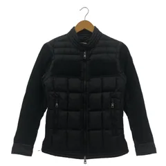 【中古】MONCLER GARD ウール切替ダウンジャケット サイズ0 ブラック モンクレール[92]