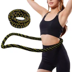 1.2kg 腰に優しい 青あず防止 落ちにくい 布製 静音式 ウエスト/背中/脚トレーニング ソフトフラフープ 室内・公園用 ダイエット用 男女兼用 NidoDegato【2025新登場・15db静音設計】フラフープ