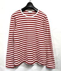 マリメッコ フィンランド製 ボーダーカットソー ロンT 長袖Tシャツ