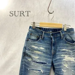 surt BIG JOHN ブロークン デニム パンツ MXSR06M ダメージ ジーンズ ボトムス M インディゴブルー  メンズ ファッション _201023のサムネイル