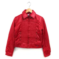 トミーガール tommy girl jeans 国内正規品 中綿 ジャケット アウター ステンカラー ジップアップ ロゴ S 赤 レッド /NT2