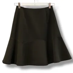 FOXEY NEW YORK フォクシーニューヨーク フレアスカート サイズ38 焦茶 NO 33654-NASFE409P made in Japan 日本製 ミニスカート ひざ上 バックファスナー レディース 春 ゴーゴー古着久喜倉庫店 草3243