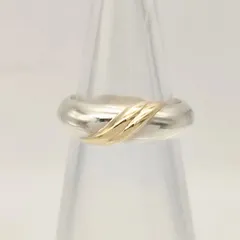 【美品】ヴァンドーム青山　V刻印　コンビリング　K10×シルバー925　2号　2.5g