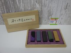 新品 高級 紀州松煙 彩雲墨5本(木箱入)セット - メルカリ