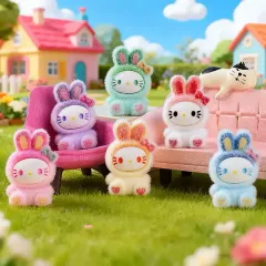 ハローキティ うさぎ ぬいぐるみ ミニ フィギュア 6種セット