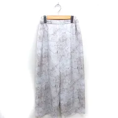 ガリャルダガランテ GALLARDAGALANTE ワイド イージー パンツ ロング 総柄 薄手 ウエストゴム Ｆ グレー /TT