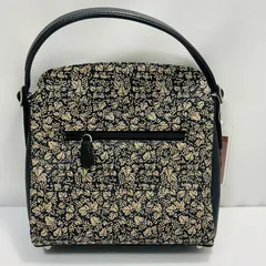 ぶどう柄 印伝 鹿革 2WAYハンドバッグ 本漆 西陣織 印傳 ミニショルダーバッグ