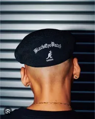 ブラックアイパッチ kangol ハンチングキャップ ベレー帽 L