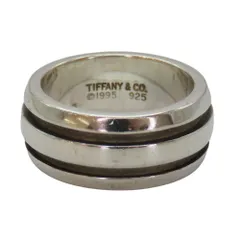 【中古】TIFFANY&Co. ティファニー グルーブドリング 約14号 約10.45g SV925 指輪 シルバー Ag925 リング メンズ ユニセックス A2600336【無料ギフトラッピング承ります】