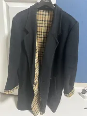 DAKS チェック ブラック ハーフコート 日本 ヴィンテージ 購入