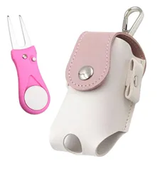 【在庫処分】[エムシング] ボールケース グリーンフォーク セット ゴルフ用品 TEE ボール2個入り 小物入れ ティー4本入る コンペ景品