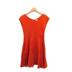 ラ トータリテ La TOTALITE ワンピース ミニ ノースリーブ コットン シンプル オレンジ 橙色 /KT1