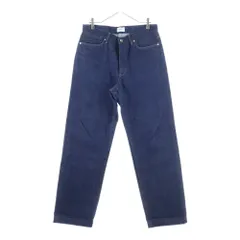 NO BRAND (ノーブランド) TANAKA タナカ ST-2(F) THE JEAN TROUSERS ボタンフライ テーパードデニムパンツ ブルー