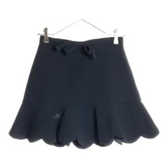 miumiu (ミュウミュウ) リボン装飾 マーメイドミニスカート ブラック レディース MG1424