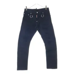 DSQUARED2 (ディースクエアード) クラッシュ加工 デニムスキニー パンツ ブラック S74LB0538 STN833