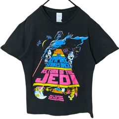 M スターウォーズ キャラクター キャラT ダースベイダー ビッグプリント 映画  ブラック 黒 Tシャツ レディース ユニセックス メンズ 古着 半袖 CHM