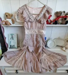 アクシーズファム(axes femme) ロージーミルクティー レース襟 フリル ONE PIECE