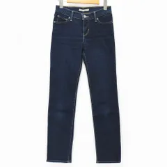 Levi's リーバイス 312 SHAPING SLIM シェイピング スリム ストレッチ スキニー レディース デニム ジーンズ パンツ W25 L30 ダーク インディゴ 2016年 春夏 濃紺 真紺 美脚効果 Levis 21166-0063 _