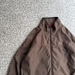 OAKLEY / 90’-00’s nylon jacket size L　オークリー　ナイロンジャケット　メタル　ストリート　赤タグ sk8 アーカイブ　テック系　ビンテージ　ブラウン　茶色