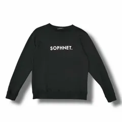 SOPHNET. LOGO CREWNECK SWEAT ロゴクルーネックスウェット トレーナー ソフネット SOPH-242056 ブラック XL （8839M）