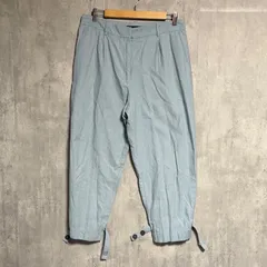 ZARA(ザラ) 裾ベルト テーパードパンツ L ライトブルー 水色 ハイウエスト 裾アジャスター カジュアル モード ザラ レディース 2way シルエット調整 美脚 ゆるだぼ オフィスカジュアル ストリート トレンド 春夏秋 匿名配送