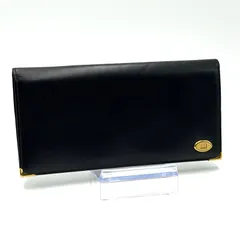 ダンヒル dunhill 二つ折り財布 長財布 お札入れ メンズ ブラック レザー ゴールド金具 黒