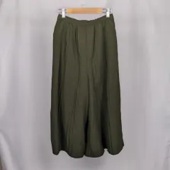 LOWRYS FARM  カーキ  ワイドパンツ  ウエストゴム  Fサイズ
