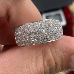1ct ハーフエタニティ リング K18WG 3.3g エステール - メルカリ