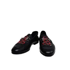 グッチ ホースビット スネーク ローファー シルバー 429062 6 5