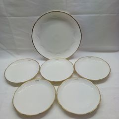 美品 大倉陶園 OKURA プレート 5枚セット 白磁 ゴールド 金縁 - メルカリ