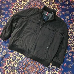 トミーヒルフィガー ユーティリティ マルチポケット ナイロン キルティング マウンテンパーカー 3XL