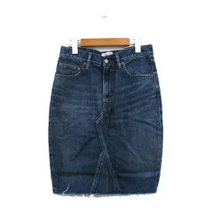 アングリッド UNGRID タグ付き デニム スカート タイト ミニ シンプル M ブルー 青 /KT9