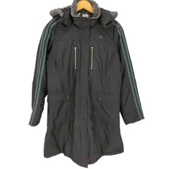 アディダス adidas 00S 裏地ボア パフォーマンスロゴ刺繍 サイドライン 2WAY ベンチ コート メンズ JPN：M 