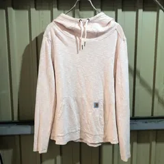 1736 Carhartt パーカー ピンク M カーハート スウェット ワンポイント 刺繍ロゴ 古着卸 アメリカ仕入