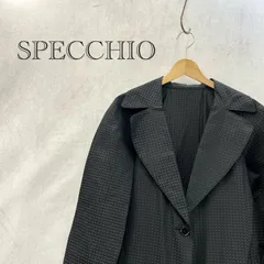 SPECCHIO シングル ロング スプリング コート 111-820 アウター 40 ブラック Lサイズ相当 レディース ファッションのサムネイル