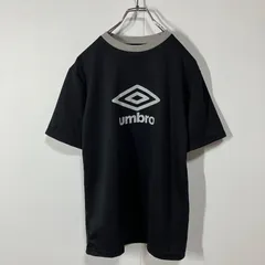 umbro アンブロ ロゴ プリント クルーネック ドライ メッシュ 半袖 Tシャツ ブラック グレー 160