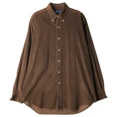 古着 ラルフローレン Ralph Lauren 長袖 ボタンダウン コーデュロイシャツ メンズL相当/eaa458318